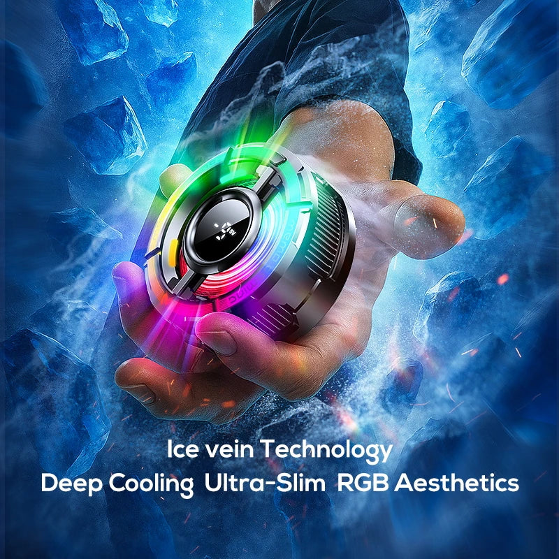 Memo CX15 Cooling Fan – RGB Mobile Gaming Radiator with Digital Temperature Display & Semiconductor Dual Cooling - Modern Wears