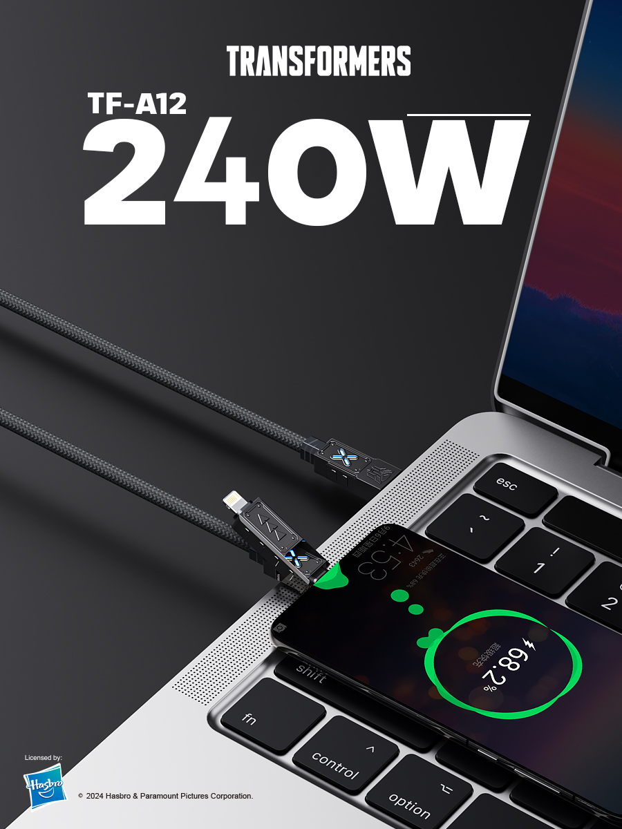 4-in-1 Fast Charging Cable Transformers TF-A12 - 240W