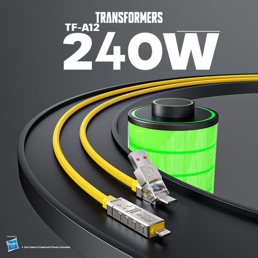 4-in-1 Fast Charging Cable Transformers TF-A12 - 240W